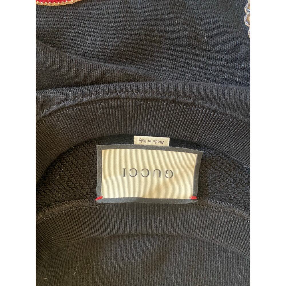 Gucci Black Crewneck Sweatshirt Dagger in heart L - Picture 4 of 6